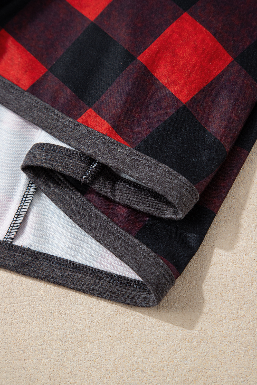 Rose Red Solid Waffle Knit Plus Size Two Piece Shorts Set