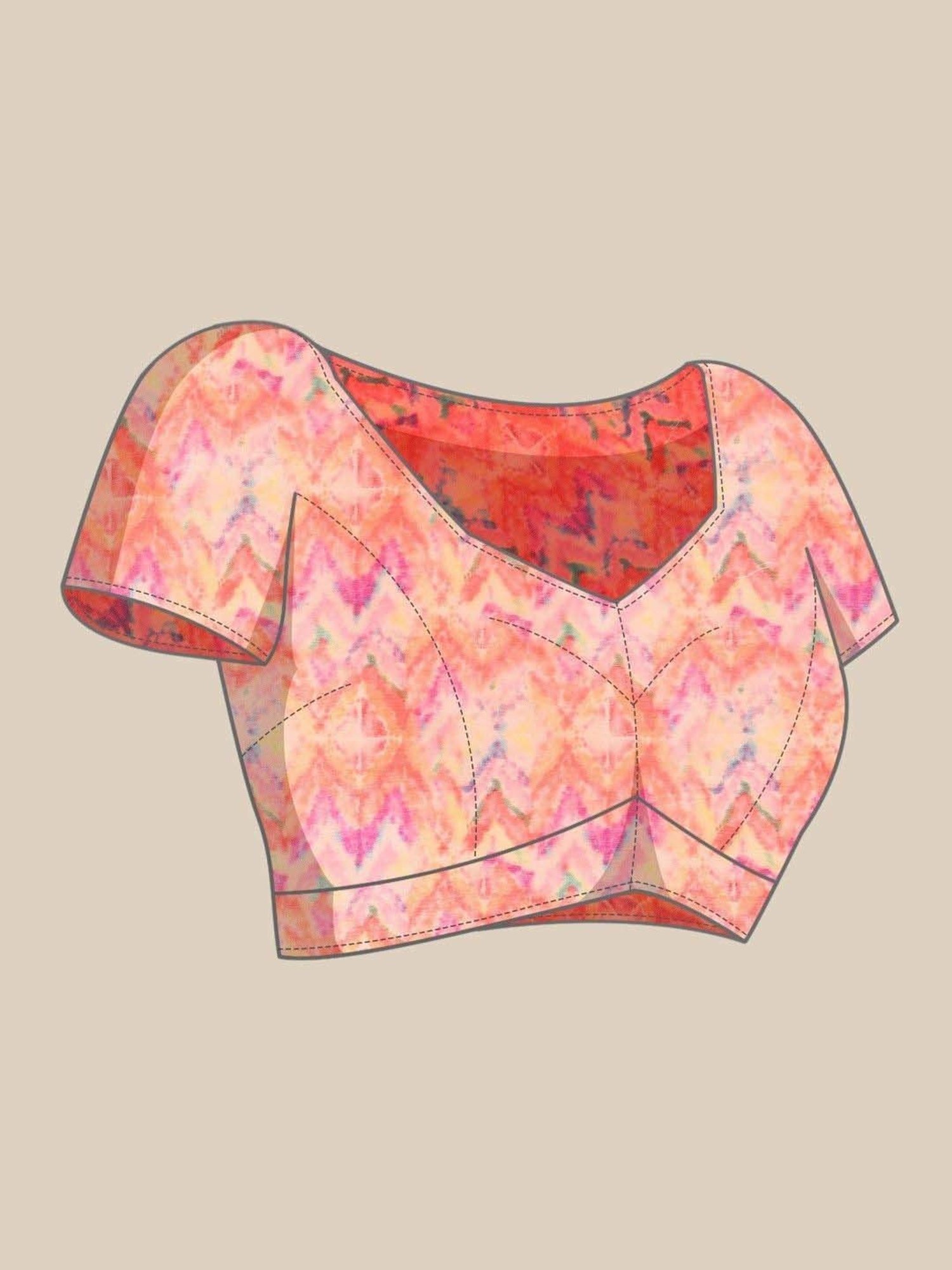 Silk Land Yellow Tie & Dye Saree With Unstitched Blouse