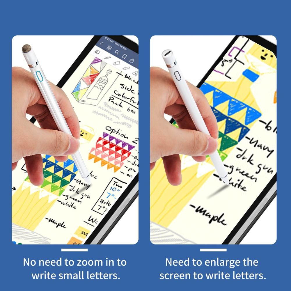 Universal 2 In1 Active Capacitive Pen Touch Stylus Mobile Phone Tablet Stylus for iOS Android