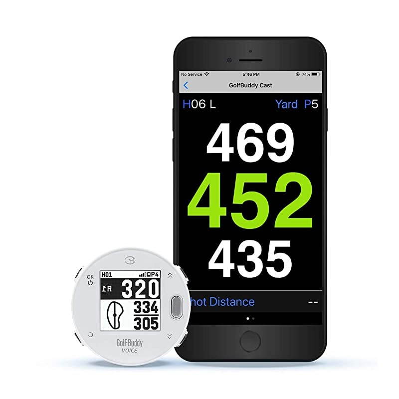 VoiceX Golf GPS Rangefinder w LCD Display iOS Android APP Support