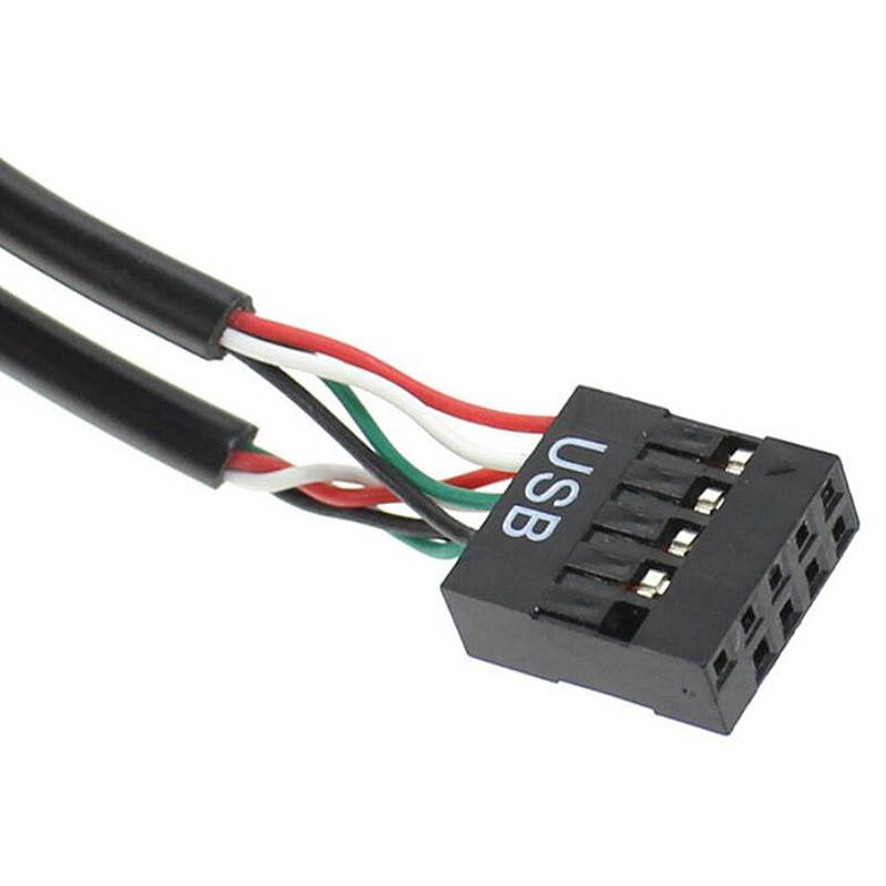 Male 1 to 4 Female 9Pin USB Header Extension Cable Card Motherboard Hub Adapter