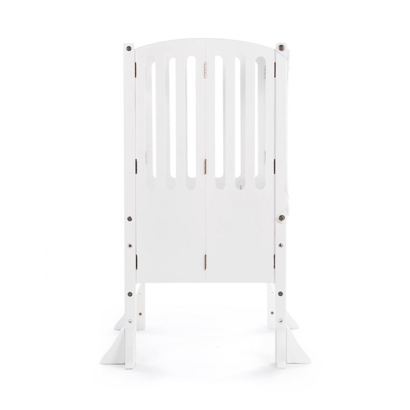 Kids' Contemporary Kitchen Helper Stool Double White - Guidecraft