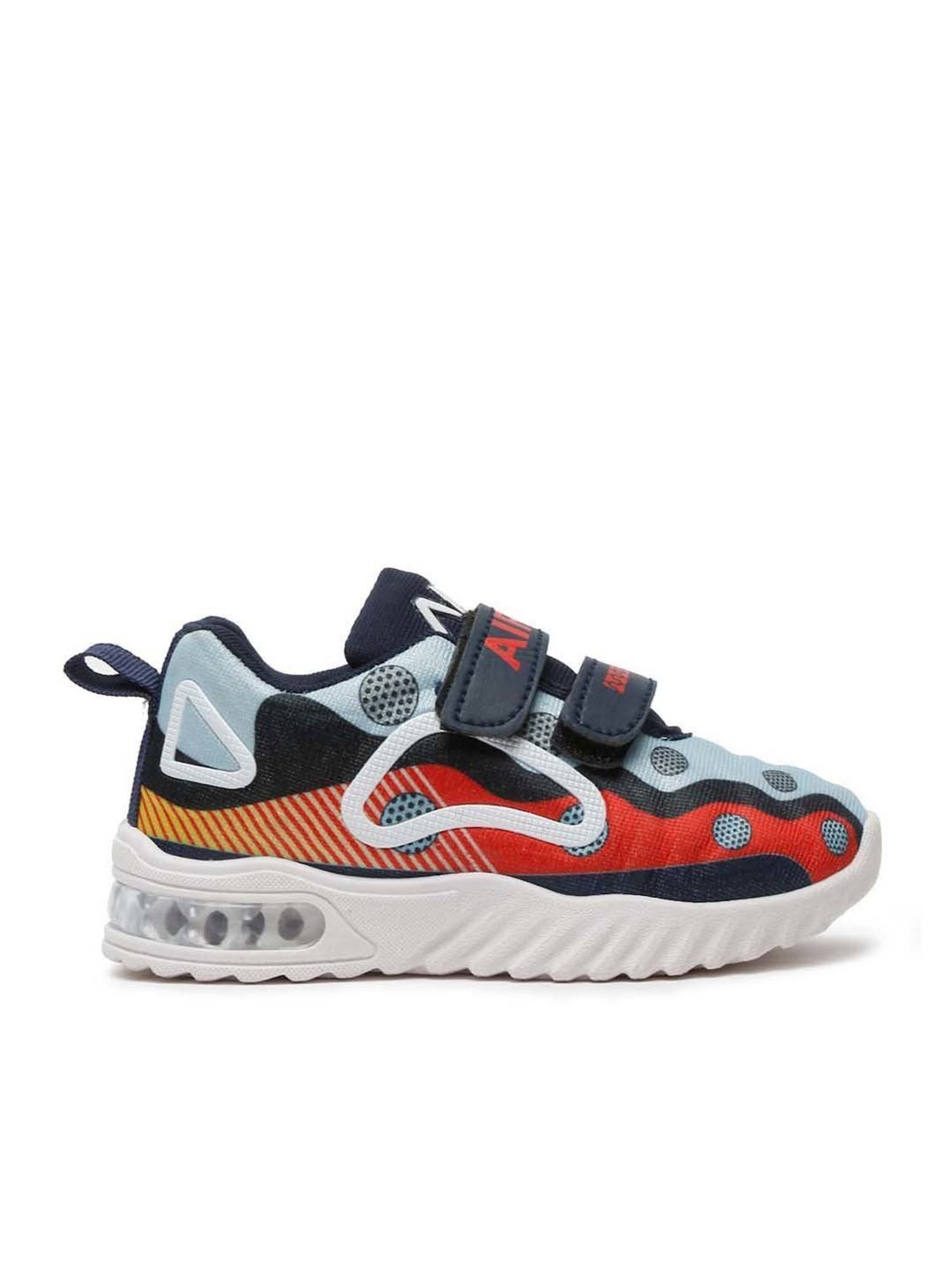 Tiny Bugs Kids White & Red Casual Sneakers