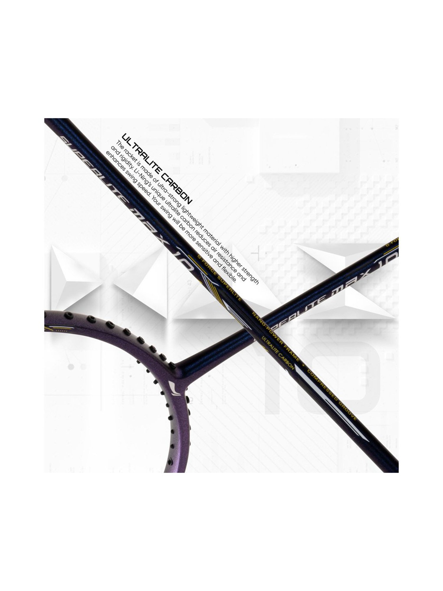 Li-Ning G-Force Superlite Max 10 Badminton Racket (Blue) Size - Medium