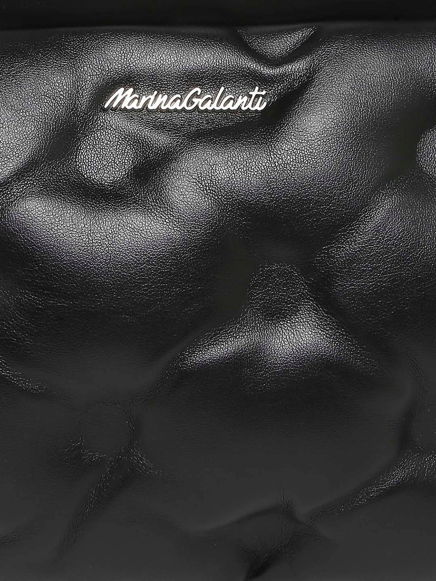 Marina Galanti Black Textured Medium Sling Handbag