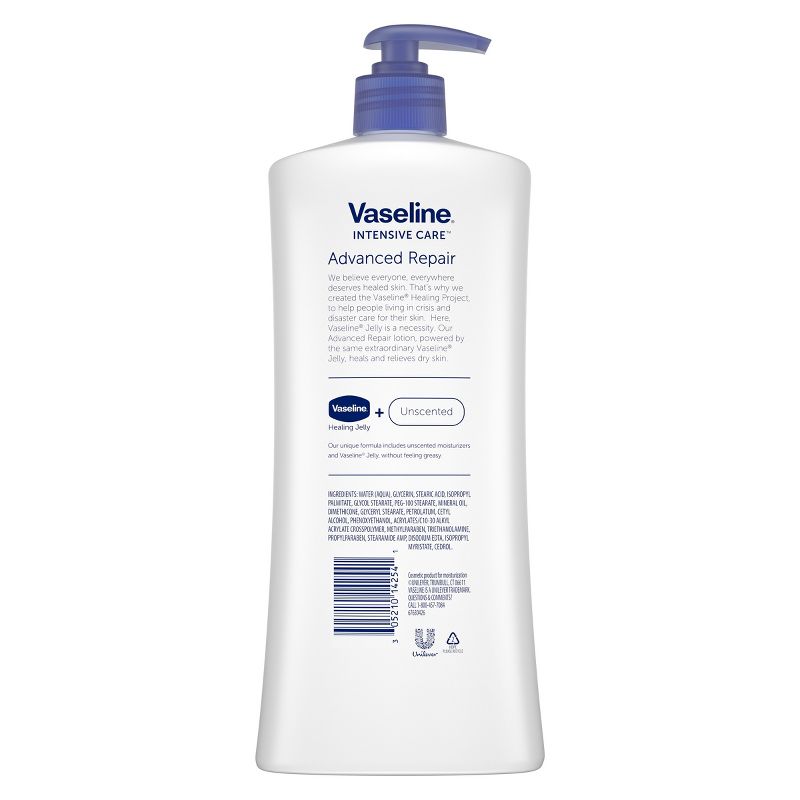 Vaseline Intensive Care Unscented Advanced Repair Lotion 
- 32oz