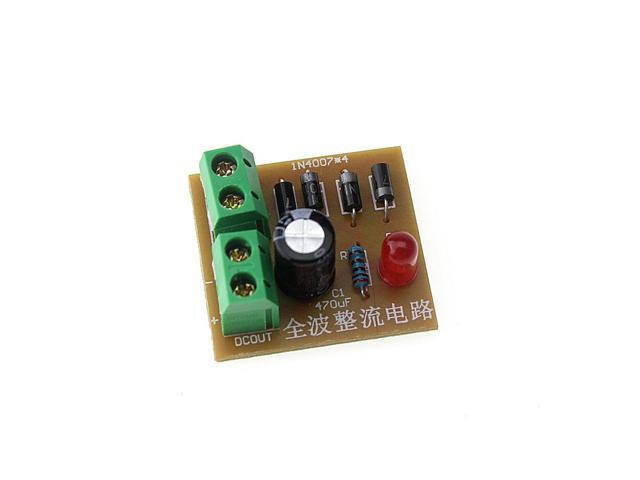 Diy Kit IN4007 bruggelijkrichter AC DC converter volledige golf gelijkrichter printplaat KIT Onderdelen Elektronische suite 5Pcs