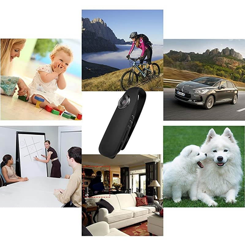 Mini Body Camera 1080P Full HD Hidden Spy Cameras Portable Pocket Clip Wearable Camera Video Recorder Small Sport DV DVR Dash Camera for Car Bike Home Office Security