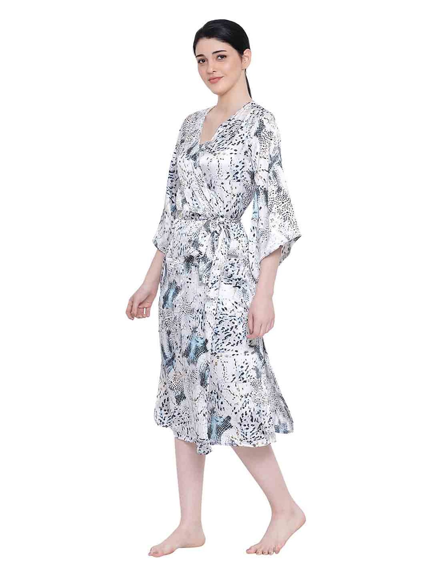 Oxolloxo Multicolor Wild Squad Diva Nightwear Cover Up