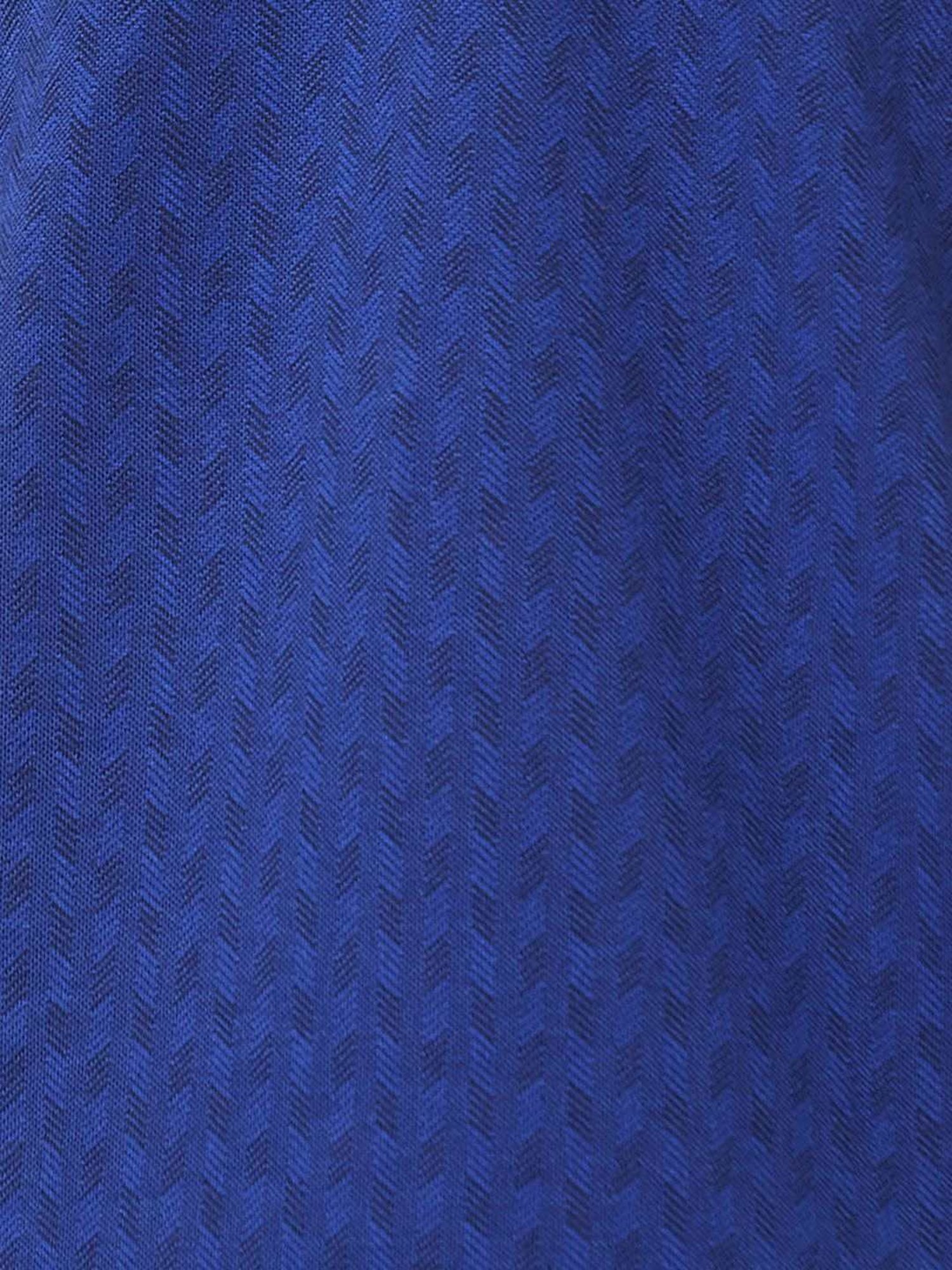 ColorPlus Blue Cotton Tailored Fit Checks Polo T-Shirt