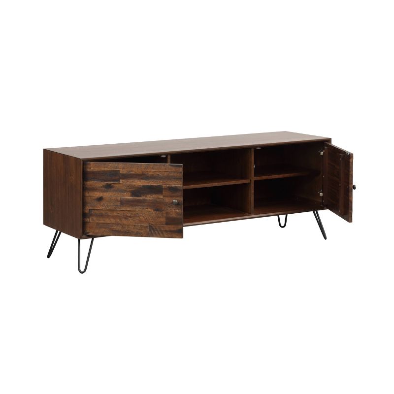 60" Jasper TV Stand Dark Brown - Summerland Home