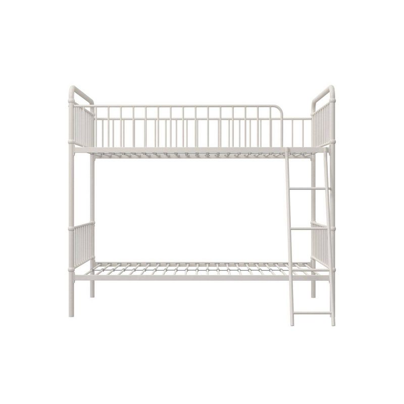 Twin Over Twin Kaila Metal Bunk Bed White - Room & Joy