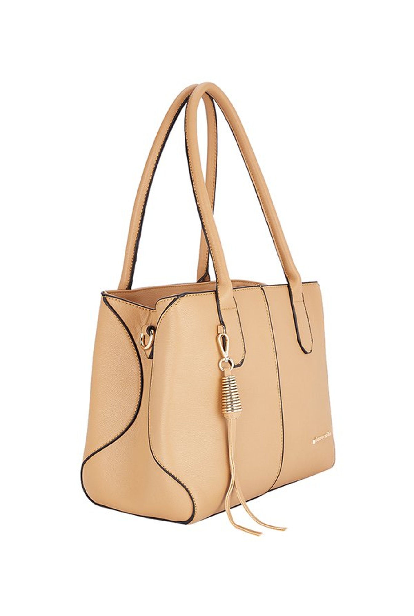 Pierre Cardin Tan Solid Shoulder Handbag