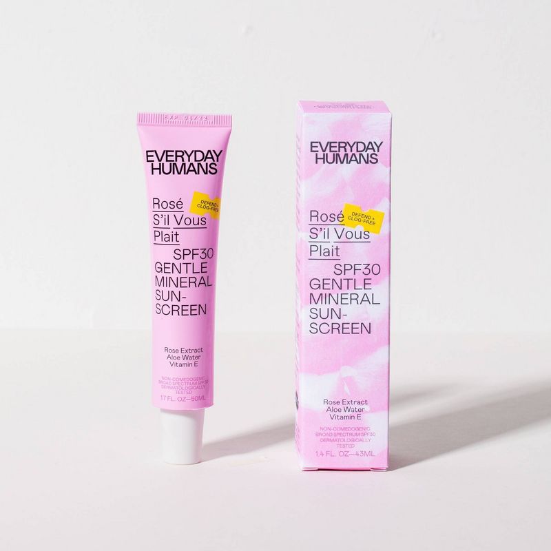 Everyday Humans Rose S'Il Vous Plait Gentle Mineral Sunscreen - SPF 30