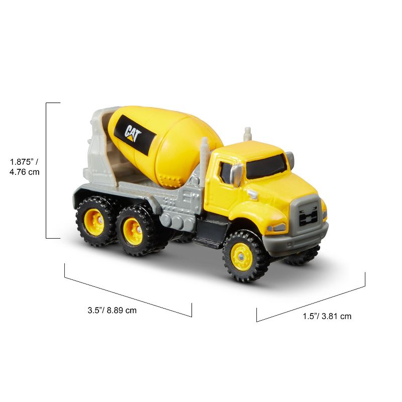 CAT Metal 3pk Concrete Mixer/ Dump Truck and Grader