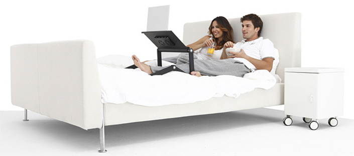 WorkEZ Executive Adjustable Ergonomic Laptop Cooling Stand Lap Desk for Bed Couch with 2 Fans & 3 USB Ports Folding Aluminum Desktop Riser Tray Height Tilt Angle Portable MacBook Cooler Cooling, Black