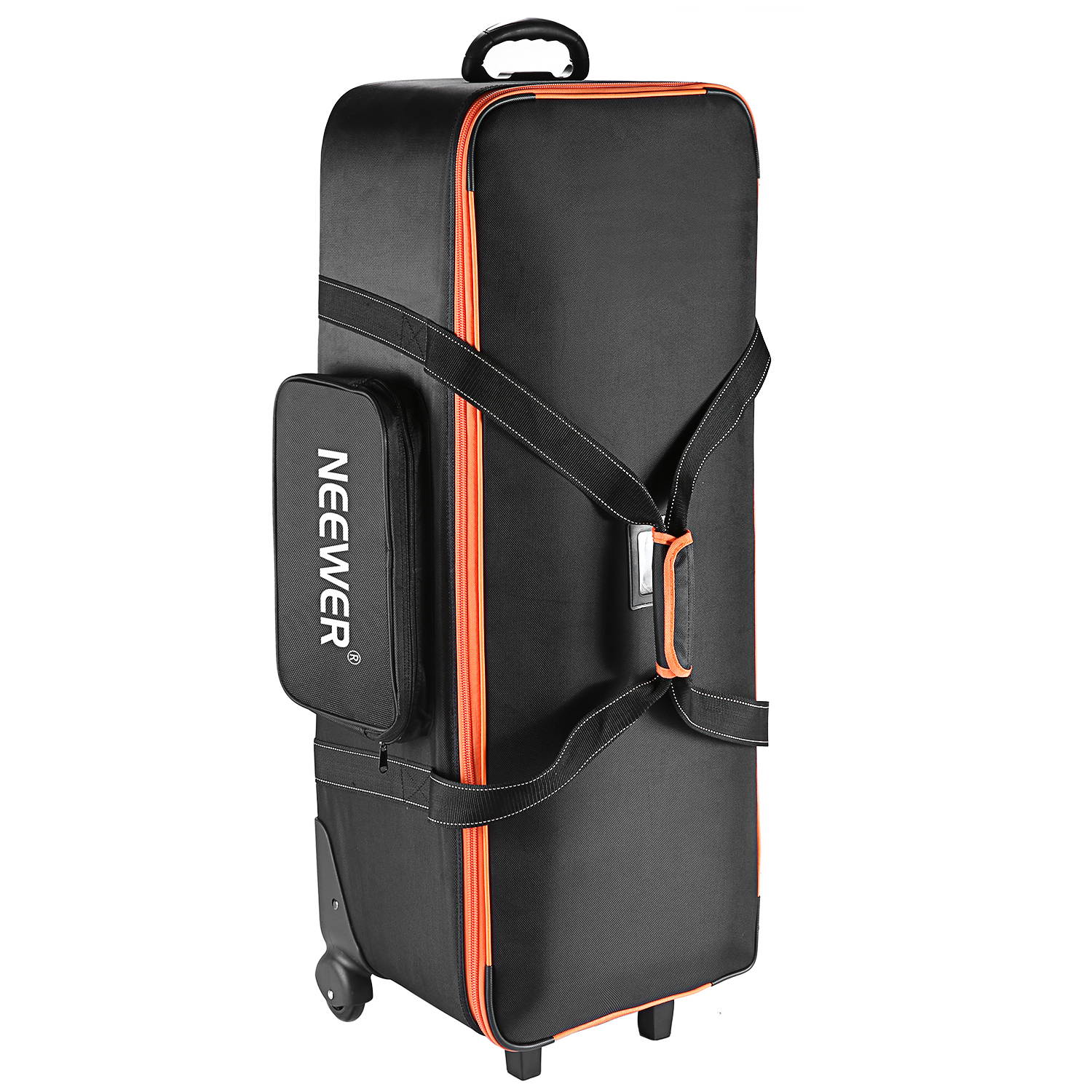 Neewer Photo Studio Equipment Trolley Carry Bag 38"x15"x11"/96x39x29cm with Straps Padded Compartment Wheel, Handle for Light Stand, Tripod, Strobe Light, Umbrella, Photo Studio and Other Accessories