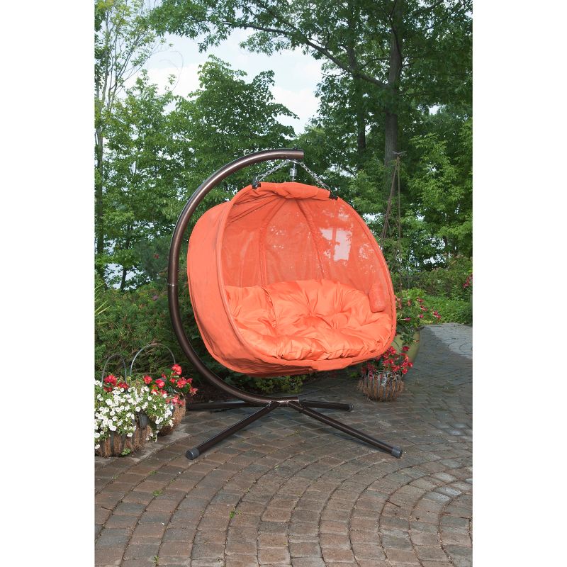Textilene Hanging Pumpkin Chair - Orange - Flowerhouse