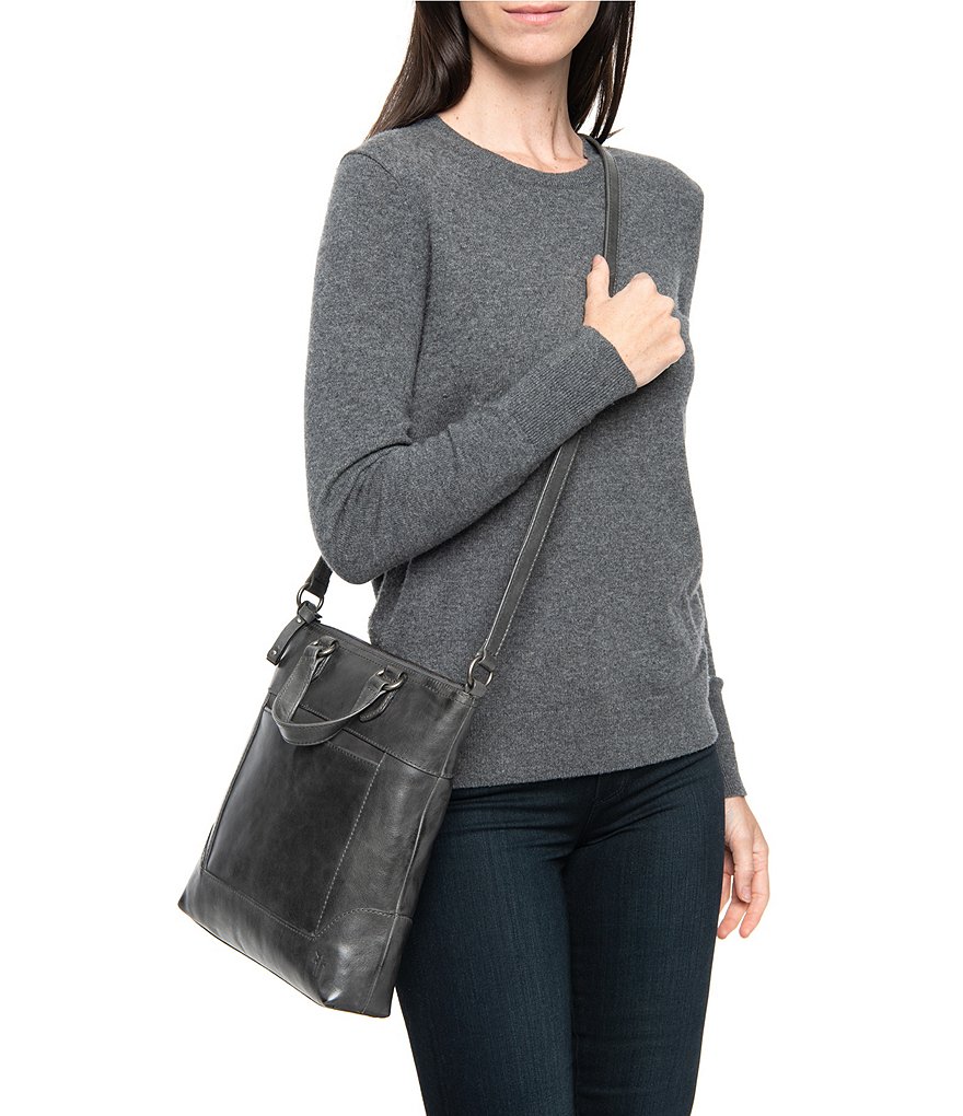 Frye Melissa Small Tote Distressed Leather Crossbody Bag