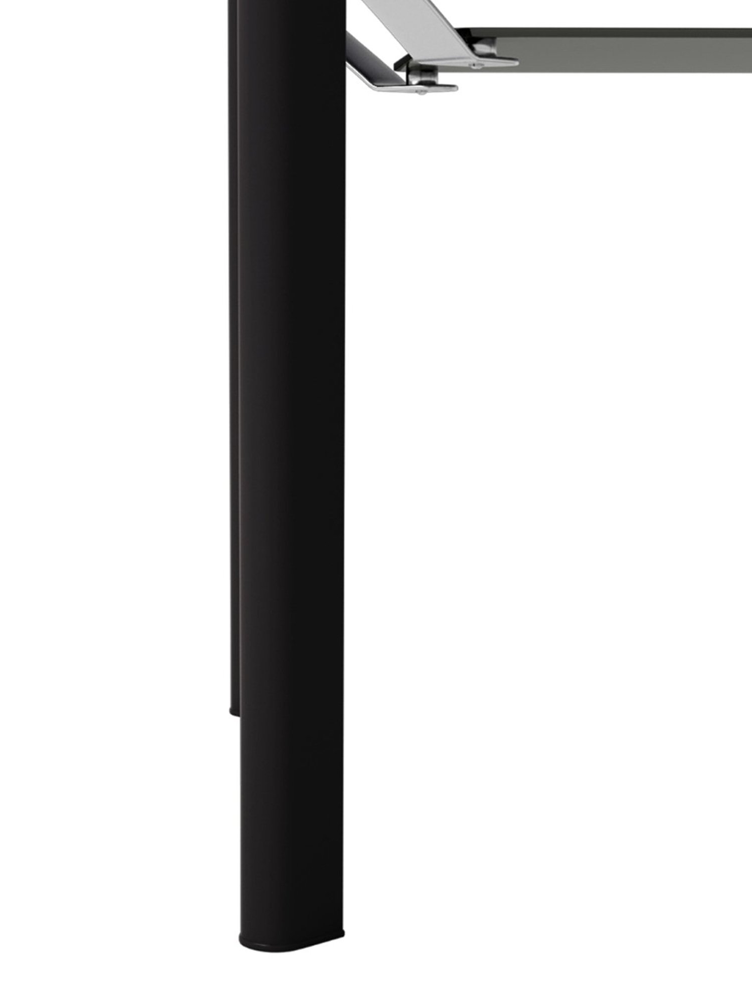 Godrej Interio Brawn Black Tempered Glass 6 Seater Rectangular Dining Table