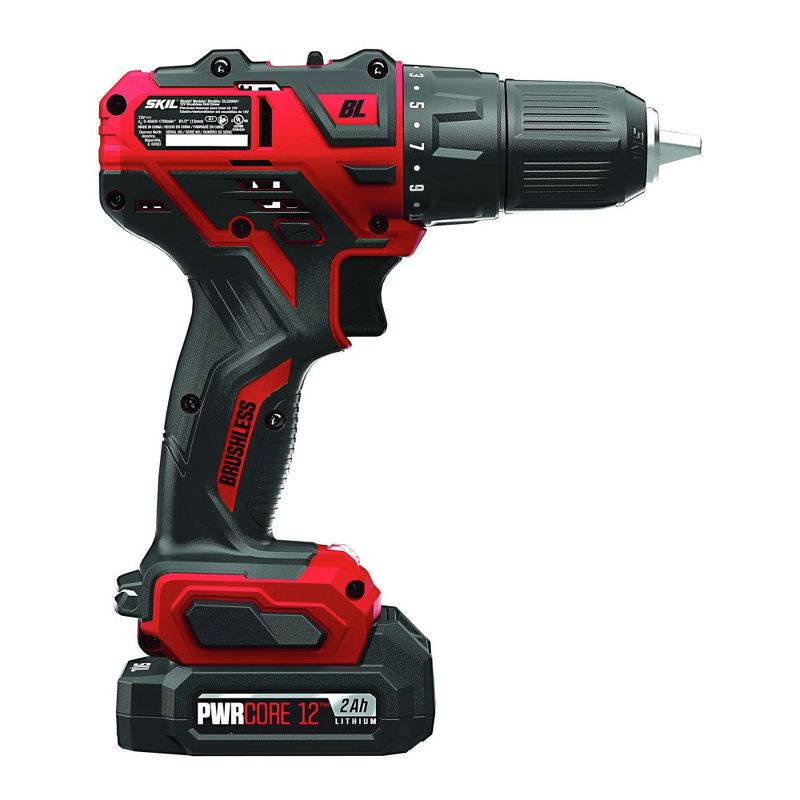 Skil DL529002 12V PWRCore 12 Lithium-Ion Brushless 1/2 in. Cordless Drill Driver Kit (2 Ah)