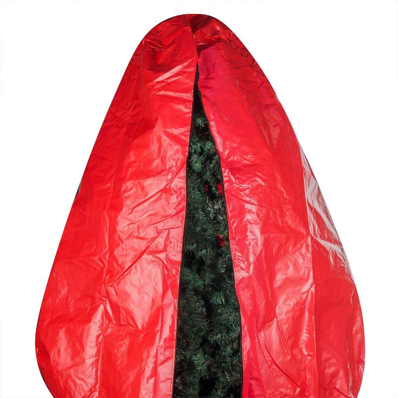 7.5' Premium Christmas Tree Cover Holiday Red XL Size - Elf Stor