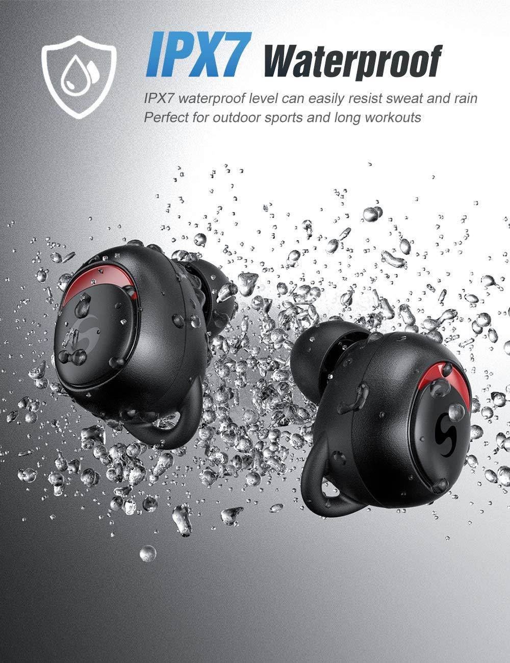 Bluetooth Earbuds Wireless Earbuds Bluetooth Earphones Wireless Headphones, OFUSHO Bluetooth 5.0 Deep Bass 152H Playtime IPX7 Waterproof TWS Stereo in-Ear Headphones with Charging Case, CVC8.0 Apt-X
