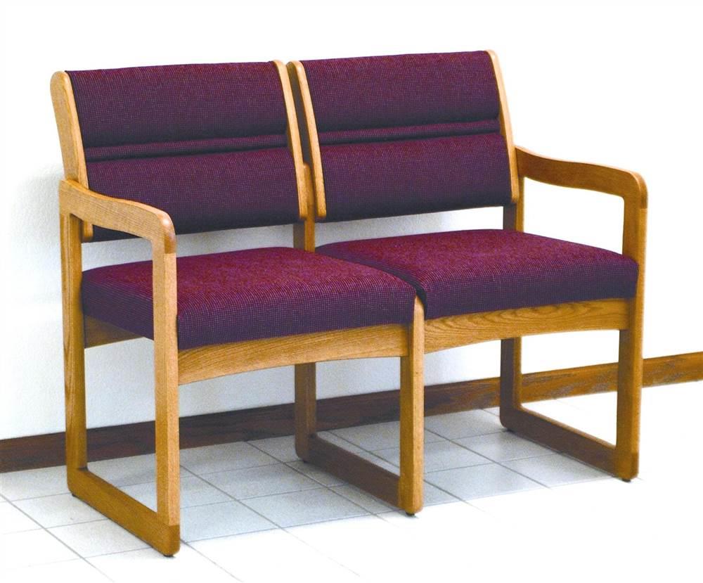 Wooden Mallet Countertop 2 Pocket Magazine Holders Display Rack Light Oak