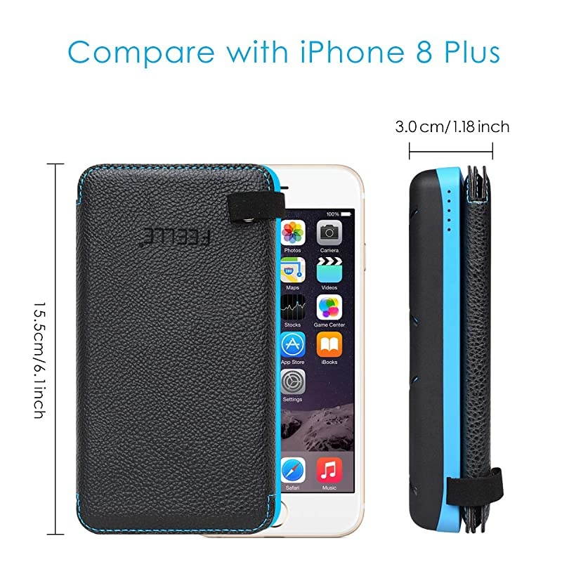 Solar Charger 24000mAh,  Portable Charger External Battery Pack with Dual USB Ports Waterproof Phone Charger for Smart Phones, Tablets and More