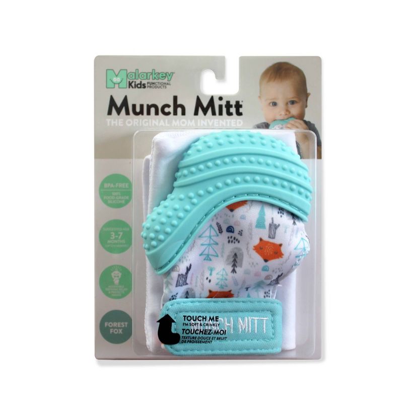 Munch Mitt Malarkey Kids' Teether with Travel Bag - Fox
