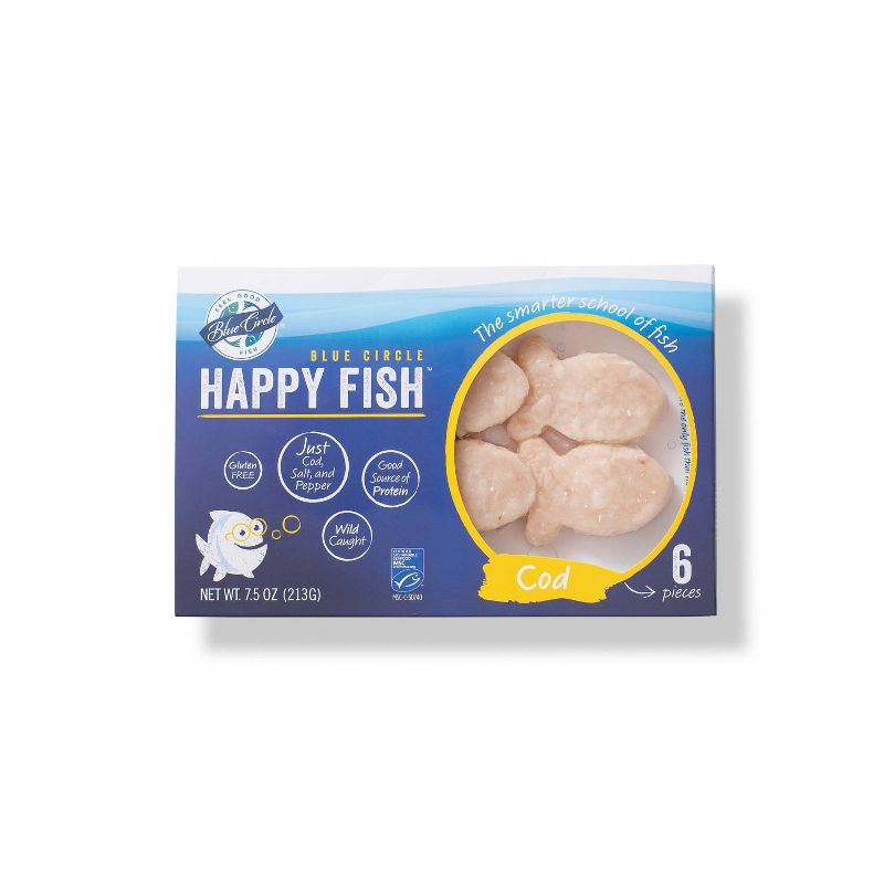 Blue Circle Food Happy Fish Cod - Frozen - 7.5oz
