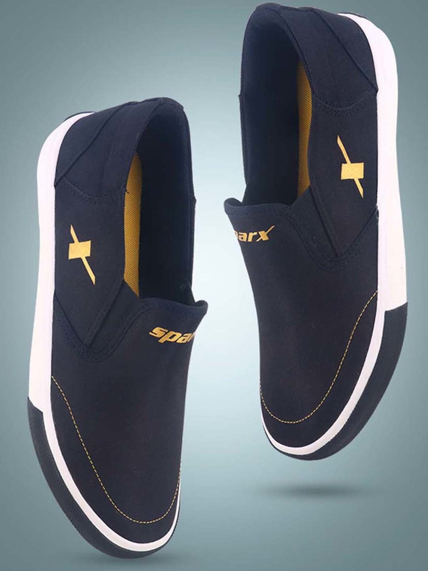 Sparx Men's Black Casual Loafers