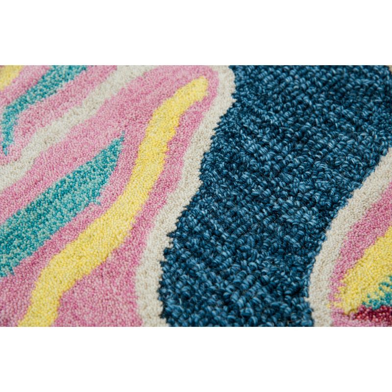 2'6"X4' Tufted Starfish Accent Rug Blue - Rizzy Home