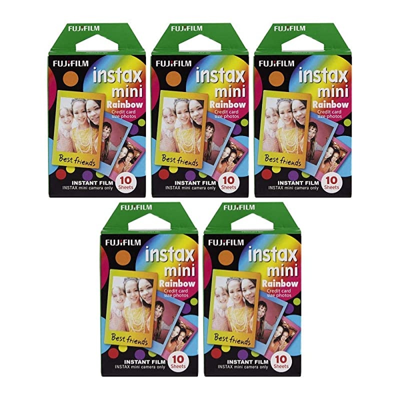 Instax Mini Instant Rainbow Film 50 Sheets