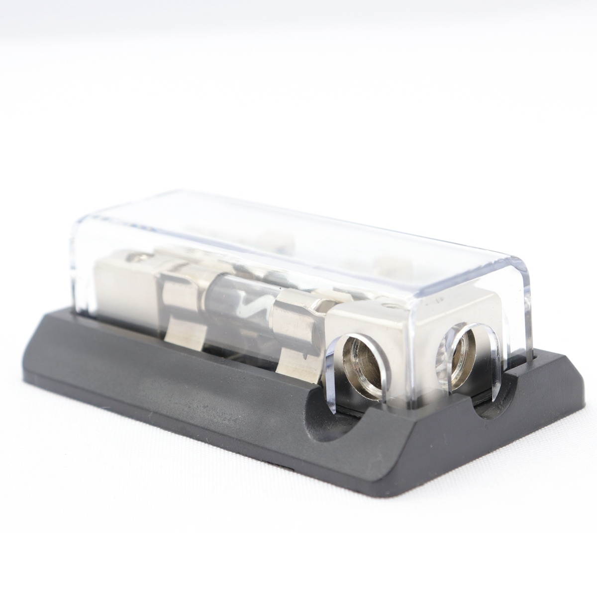 2-Way Fuse Holder Standard Circuit Fuse Board for Car RV (Black)