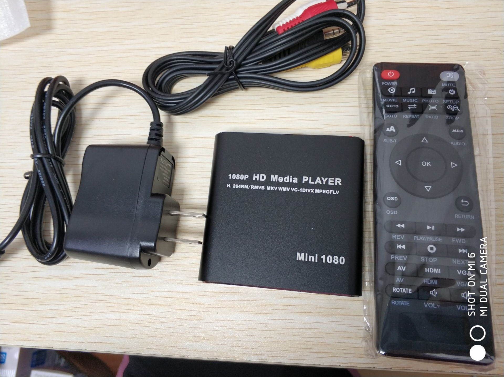 MINI 1080P Full HD Media USB HDD SD/MMC Card Player Box, US Plug(Silver)