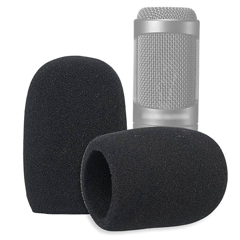 Windscreen Foam Cover Windscreen Pop Filter for Audiotechnica AT2020 Condenser Studio Microphone 2 PACK