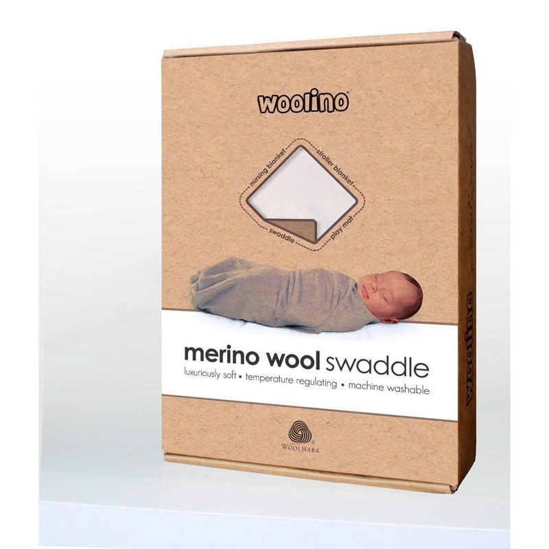 Woolino Merino Wool Swaddle Blanket - Beige