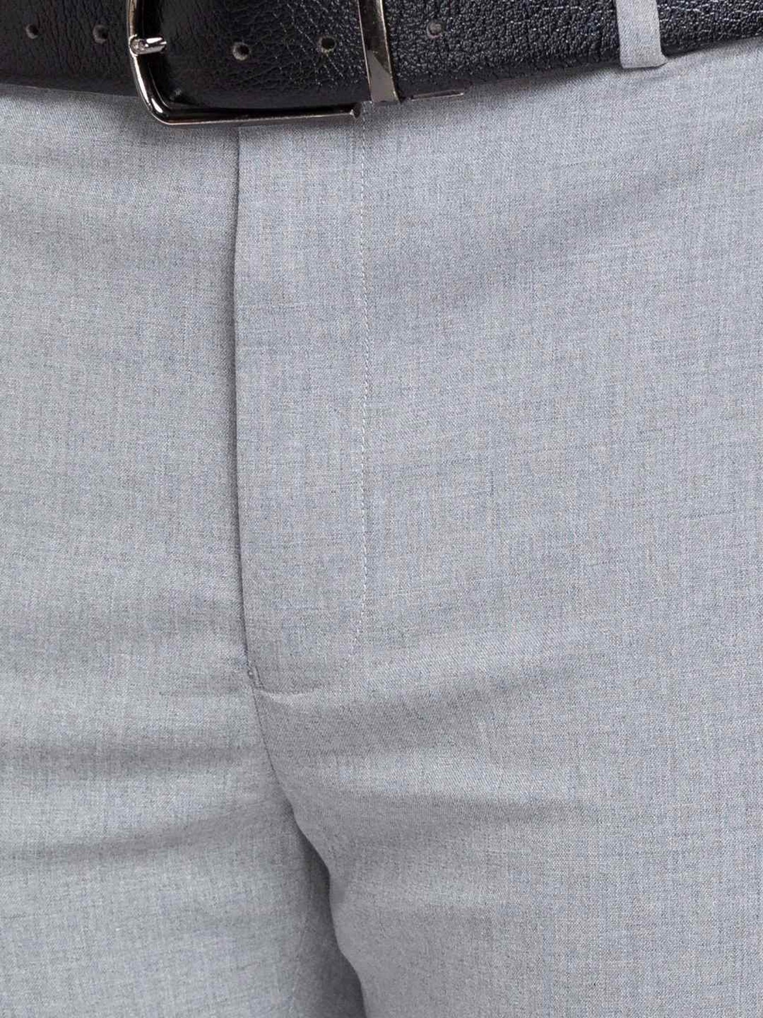 Park Avenue Grey Super Slim Fit Texture Trousers