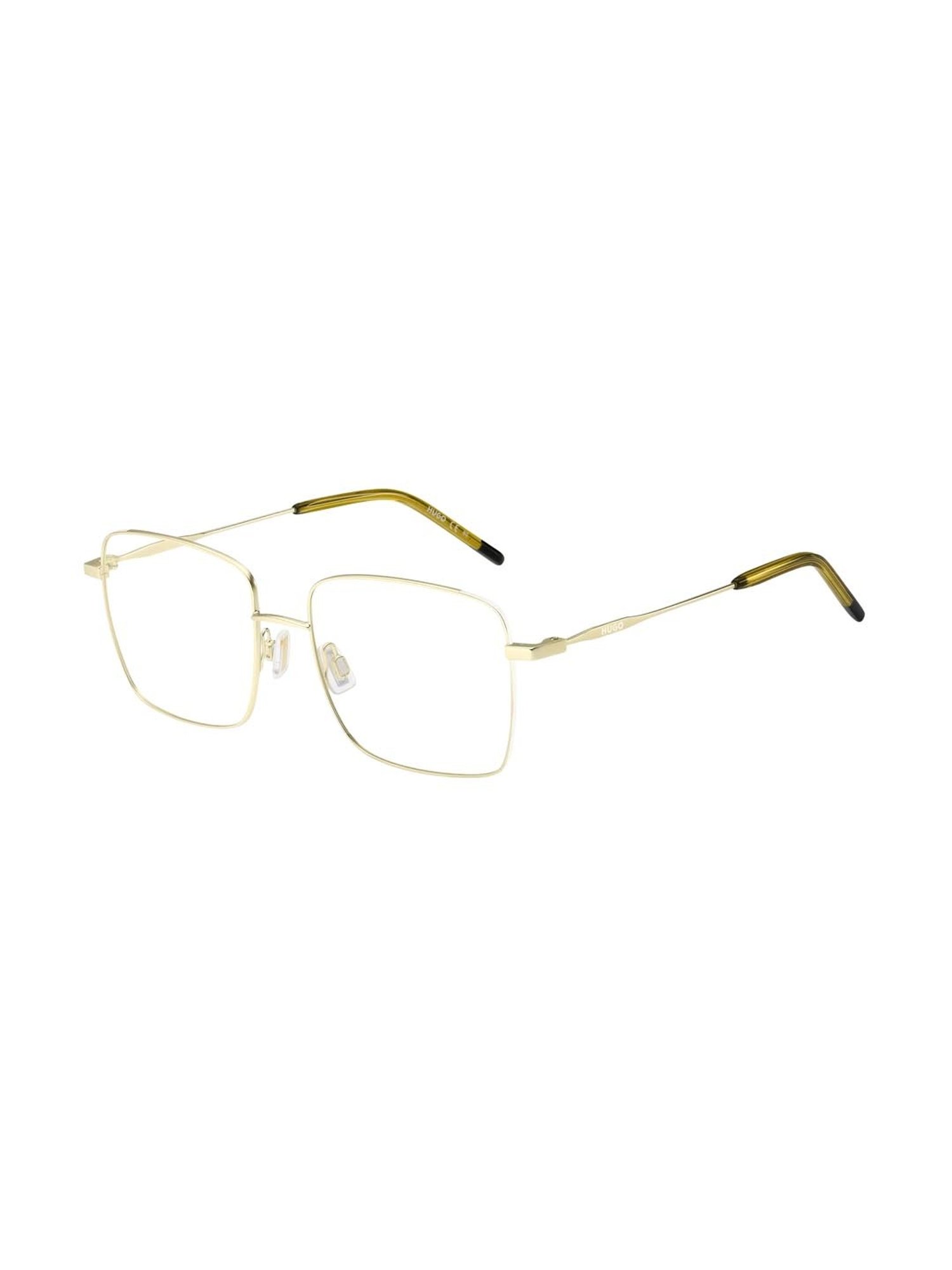 HUGO Gold Square Eye Frames for Women