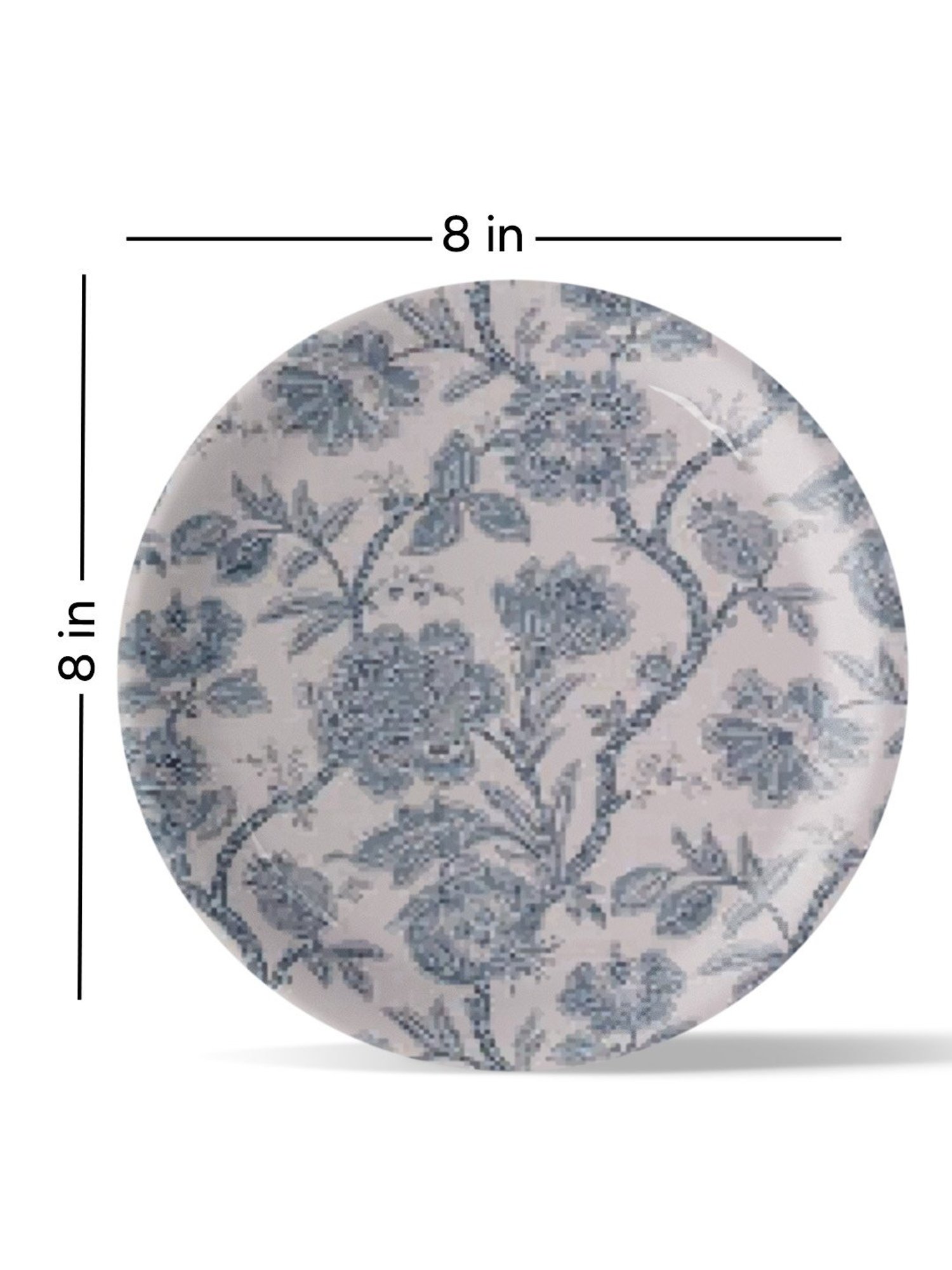 Nestroots Ethnic Ditsy Multicolor Porcelain Wall Plate