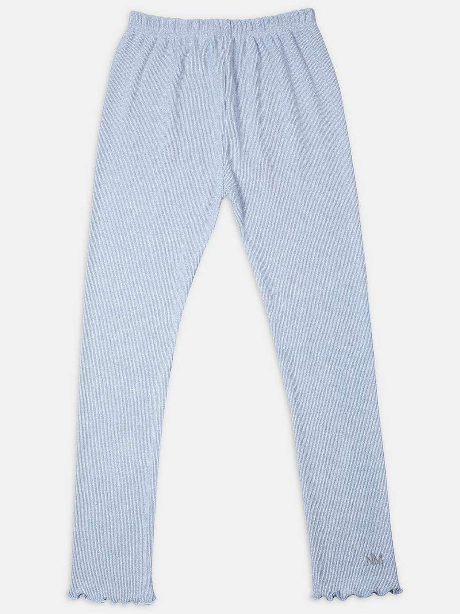 NINS MODA Kids Sky Blue Regular Fit Leggings