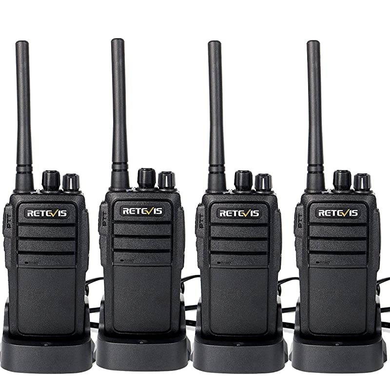 Case of 4 RT21 Walkie Talkies Adults Rechargeable Two Way Radios Long Range16 Channels VOX Scan Emergency 2Way Radio for Family and Small Organization Business