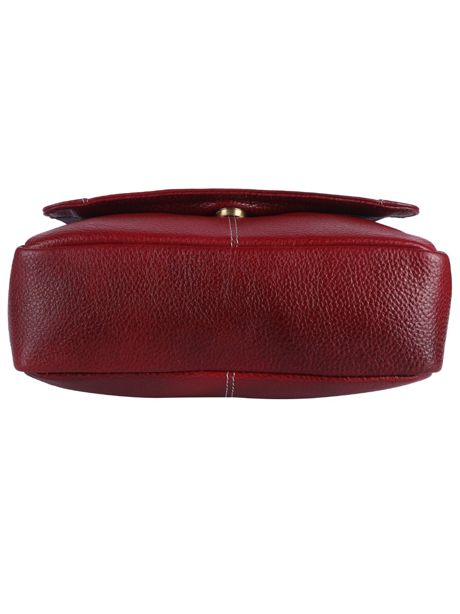 HiLEDER Pure Genuine Leather Messenger Shoulder Sling Cross Body Office Bag for Men and Women,Maroon