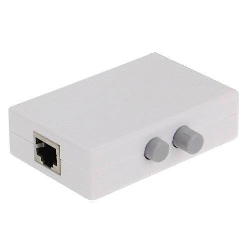 sedna - 2 port ethernet rj45 manual switch ( 2-in 1-out or 1-in 2-out )