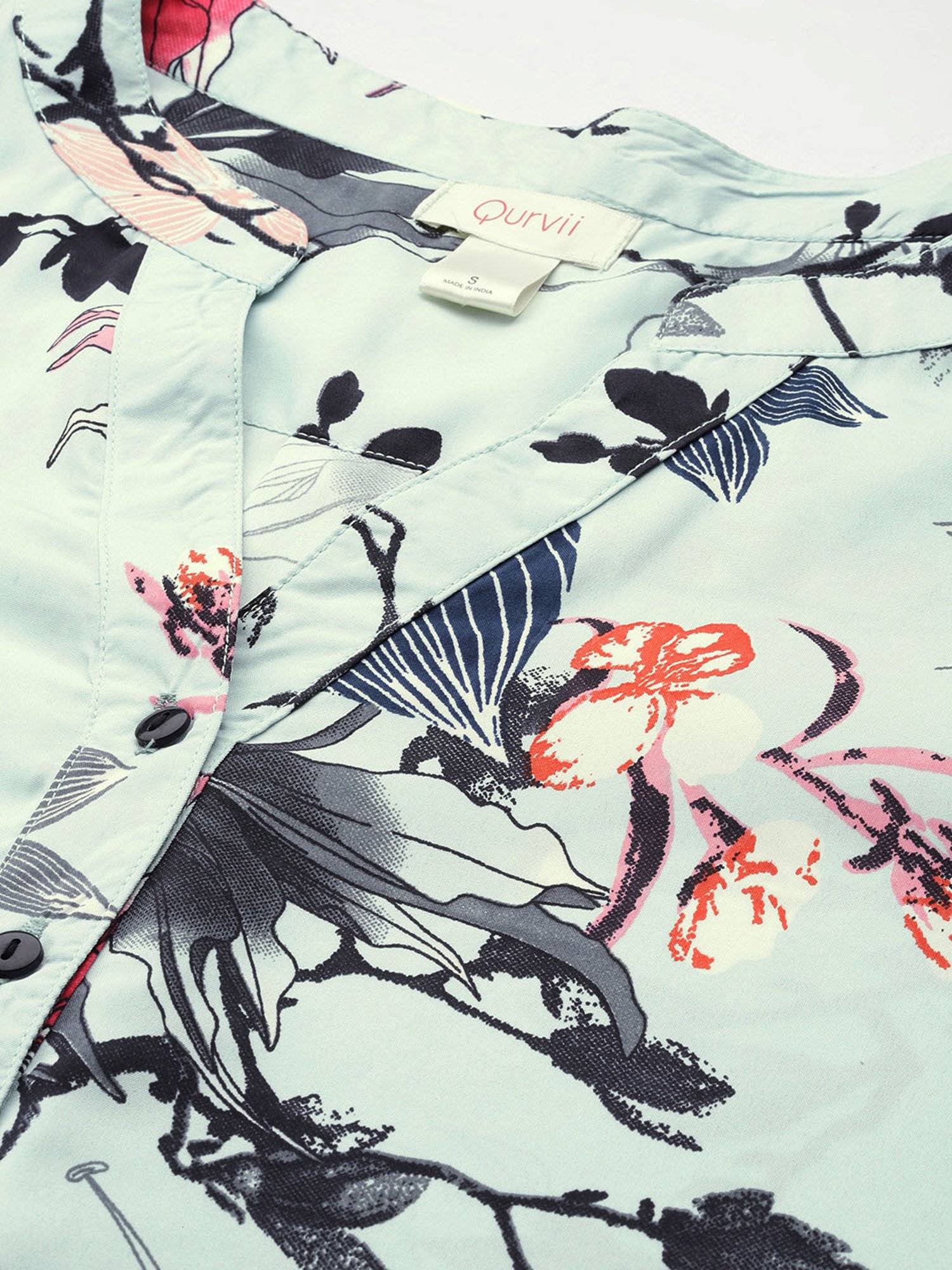 Belle Fille Blue Floral Print Playsuit