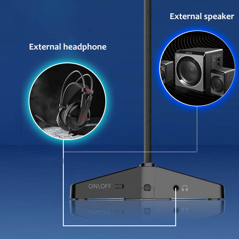 Somic m88 Conference Meeting Online Chatting Esports Gaming Microphone with RGB Light USB Plug for PC