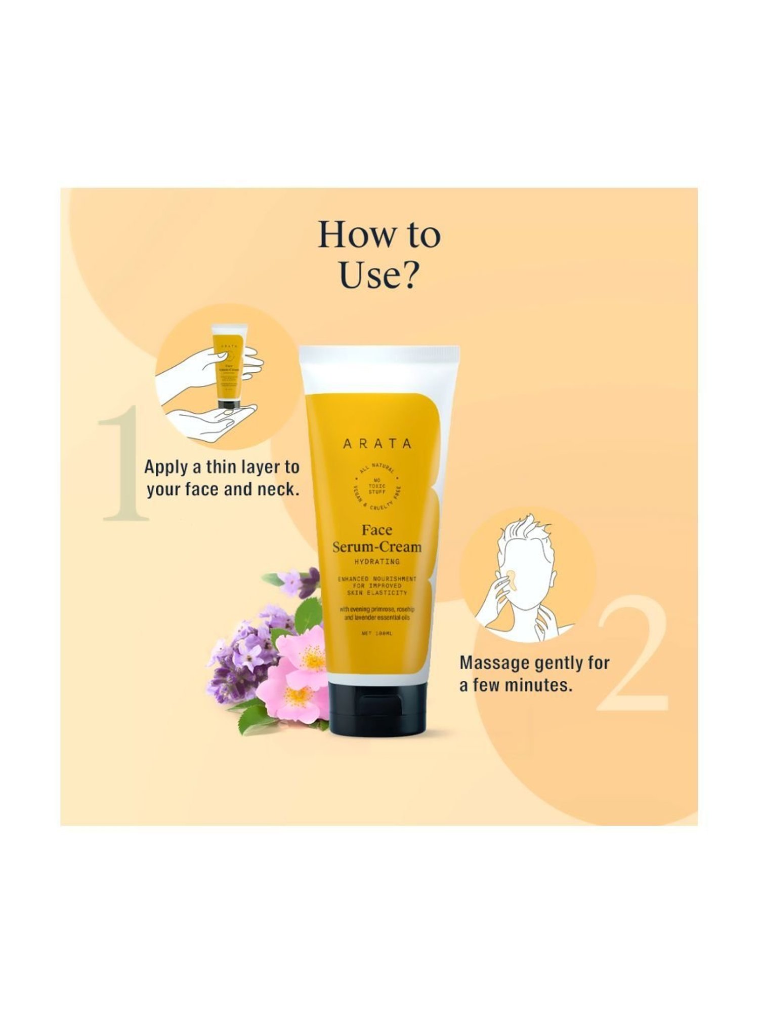 Arata Hydrating Face Serum Cream - 100 ml