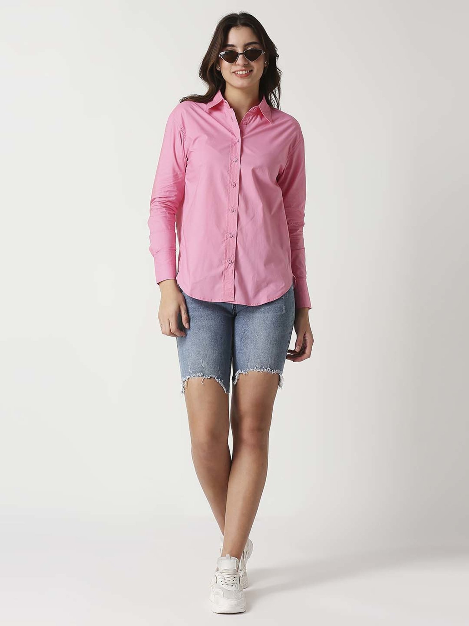 Remanika Pink Cotton Shirt