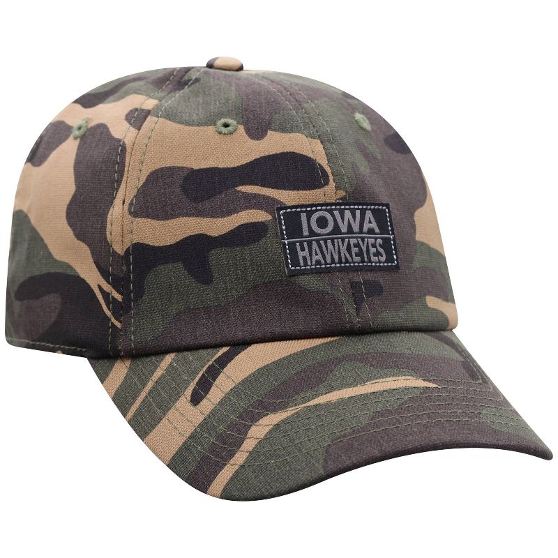 NCAA Iowa Hawkeyes Men's Camo Washed Relaxed Fit Hat